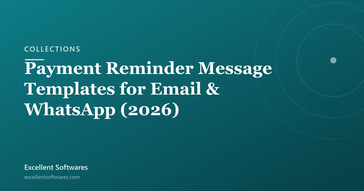 Payment Reminder Message Templates for Email & WhatsApp (2026)